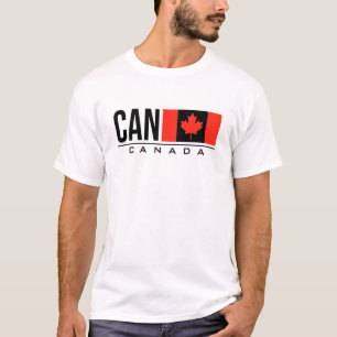 Koden Canada Flagga Internationell Land kan använd T Shirt
