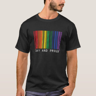 Koden Gay and Proud Barcode Apparel Saker Merch Eq T Shirt