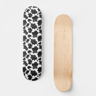 Kodfläckar, svart och vit utskrift av Mönster Mini Skateboard Bräda 18,5 Cm