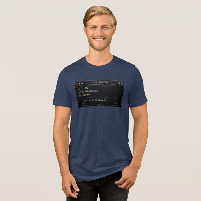 Kodgranskande programmerare  t shirt (Framsida Full)