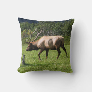 Kodiak, Alaska Elk Utomhusfoto Designade Finare Kudde