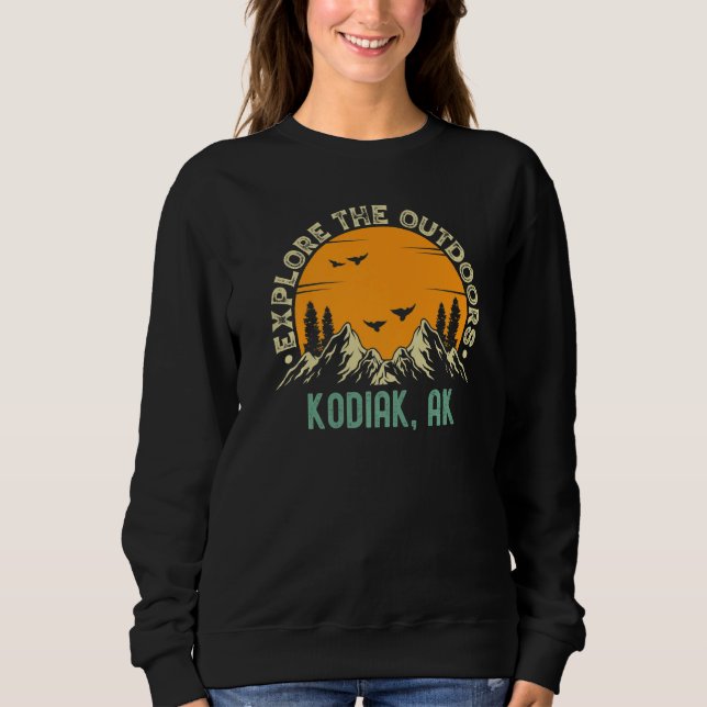 Kodiak Alaska  Utforska Naturen T Shirt (Framsida)