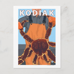Kodiak, AlaskaAlaska Kung Crab Vykort
