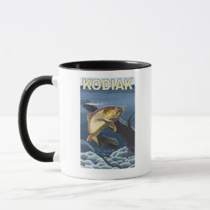 Kodiak AlaskaCutthroat forelltvärsnitt Mugg