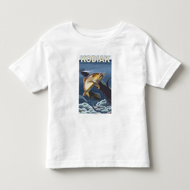 Kodiak AlaskaCutthroat forelltvärsnitt Tröja (Framsida)
