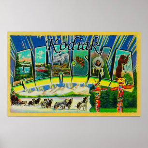 Kodiak AlaskaLarge brev ScenesKodiak, AK Poster