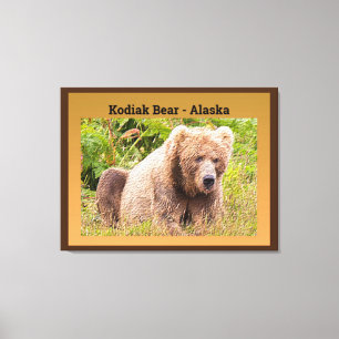 Kodiak Bear - Alaska Canvastryck