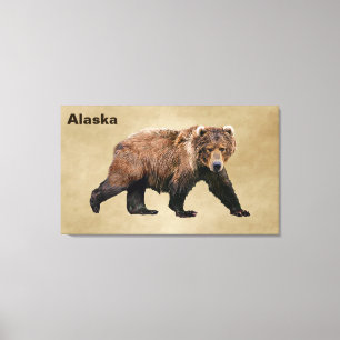 Kodiak Bear Canvastryck