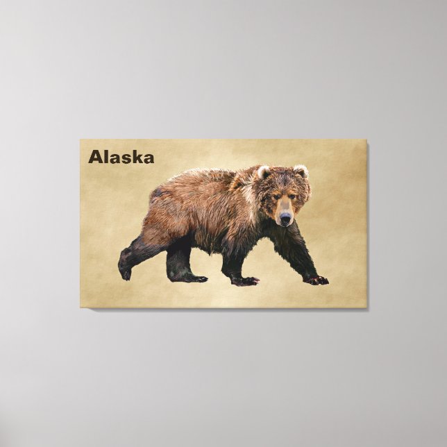 Kodiak Bear Canvastryck (Framsida)