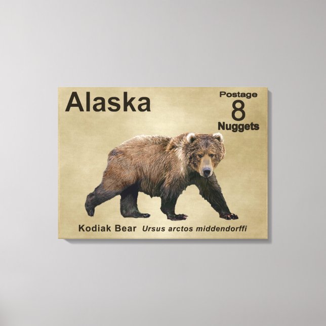 Kodiak Bear Canvastryck (Framsida)