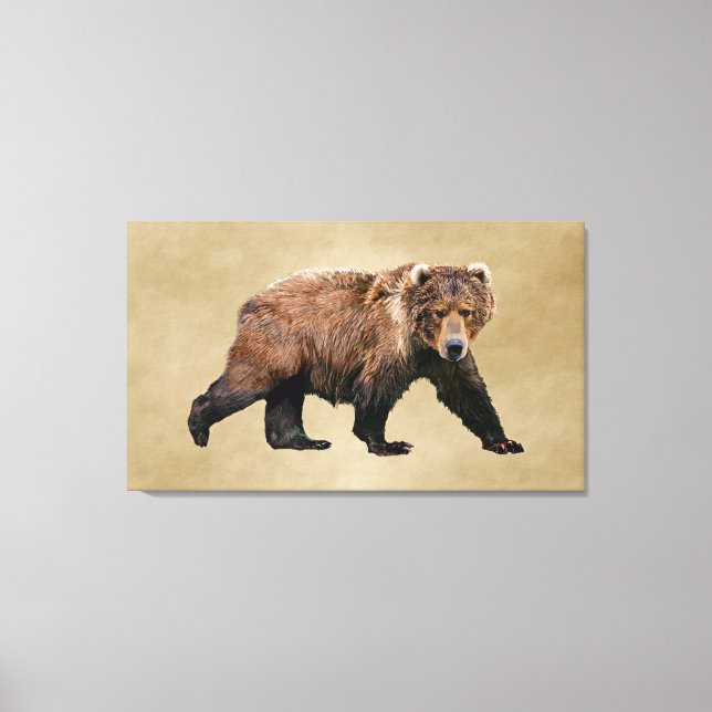 Kodiak Bear Canvastryck (Framsida)