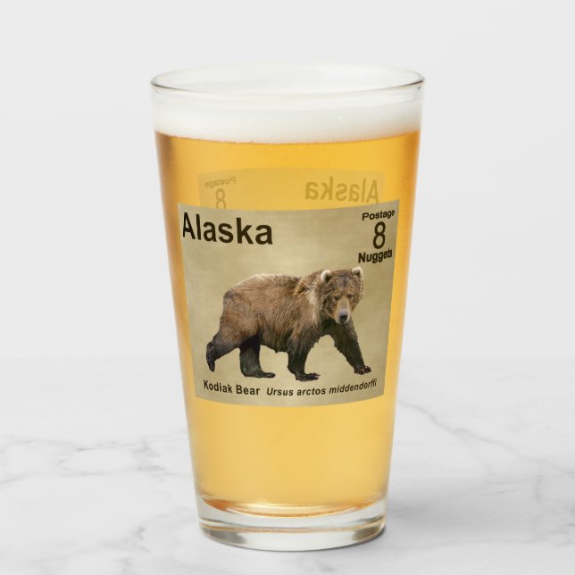 Kodiak Bear Glaskopp (Framsida fylld)