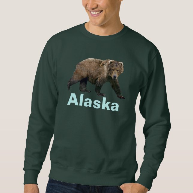 Kodiak Bear Lång Ärmad Tröja (Framsida)