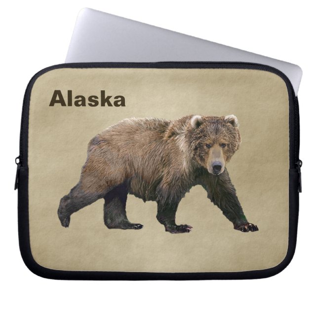 Kodiak Bear Laptop Sleeve (Framsidan)