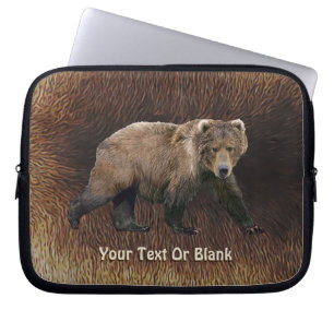 Kodiak Bear on Västindiou Päls Laptop Fodral