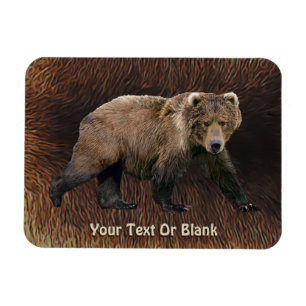 Kodiak Bear on Västindiou Päls Magnet