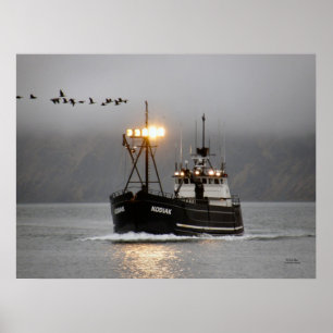 Kodiak, Crab Boat in Dutch Harbor, Alaska Poster