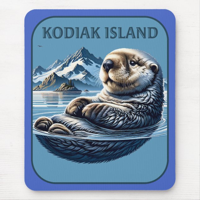 Kodiak Island Sea Otter Alaska Musmatta (Framsidan)