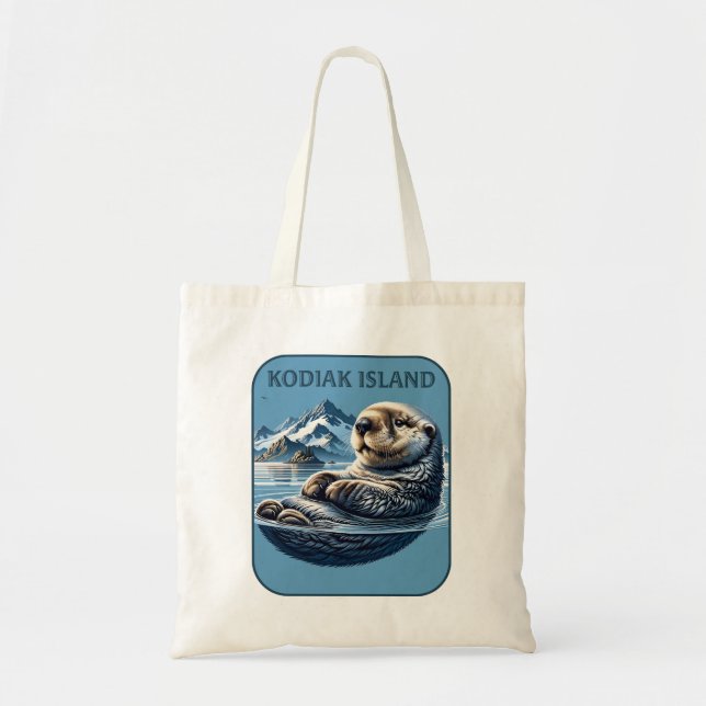 Kodiak Island Sea Otter Alaska Tygkasse (Framsidan)