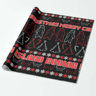 Kodiak Island Ugly jul Sweater Wrapping Pape Presentpapper
