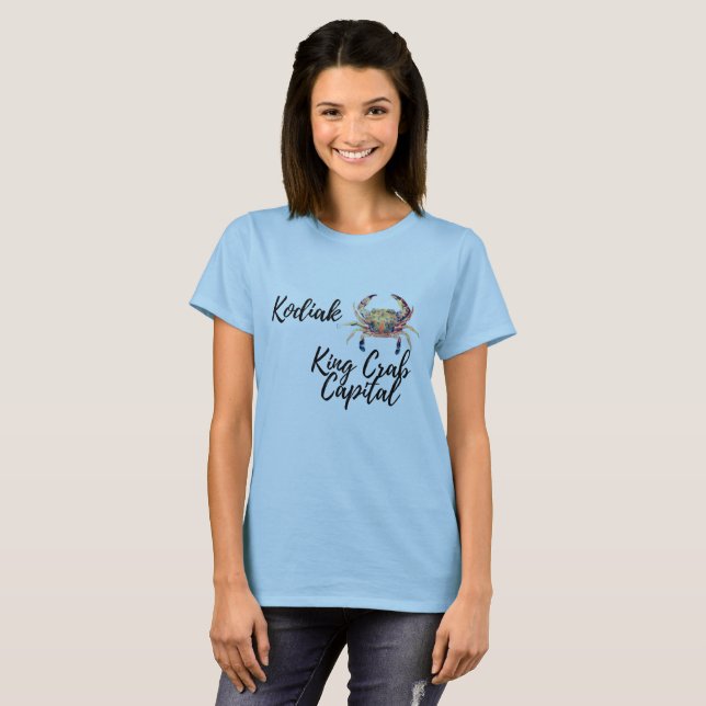Kodiak krabbhuvudstad t shirt (Hel framsida)