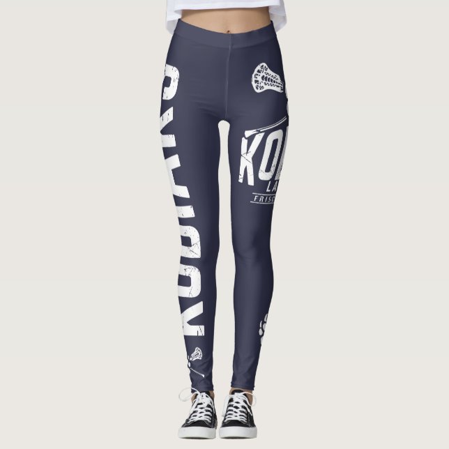 KodiakLacrosse - blåttdamasker Leggings (Framsida)