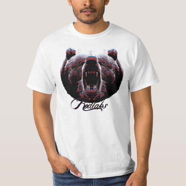 Kodiaksbjörnhuvud T-shirt (Framsida)