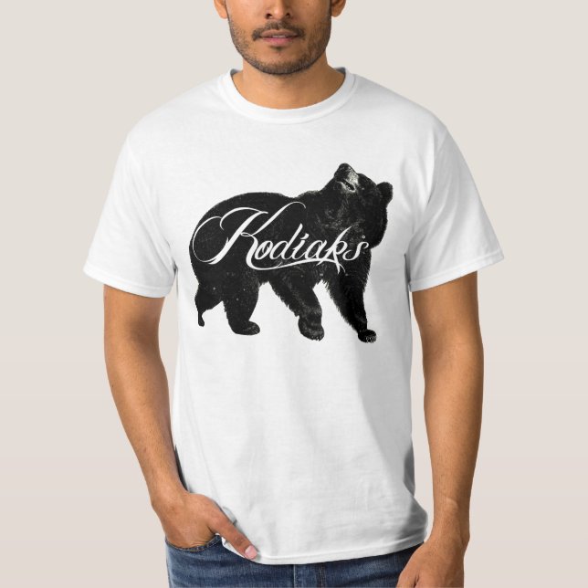 Kodiakslogotypbjörn T Shirt (Framsida)