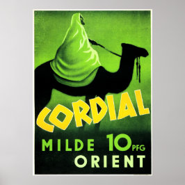 KODIAL MILDE ORIENT Mellan östern Vintage resor Poster