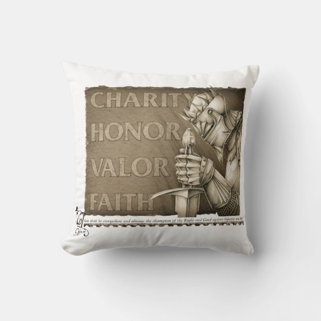 Kodifiera av Chivalry Kudde (Framsida)