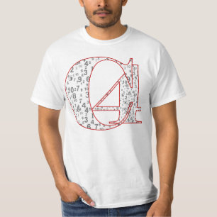 Kodifiera fyra C4 "numrerar" rött T-shirt