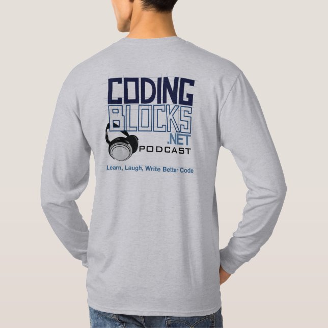 Kodifiera kvarterPodcastmaskoten med hörlurar Tee Shirt (Baksida)
