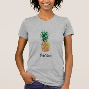 Kodifiera ord "ananas" - 80 dag tvångstanke tee shirt
