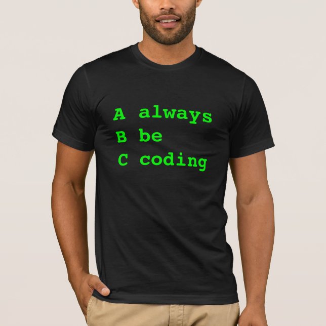 Kodifierar alltid t-shirt (Framsida)
