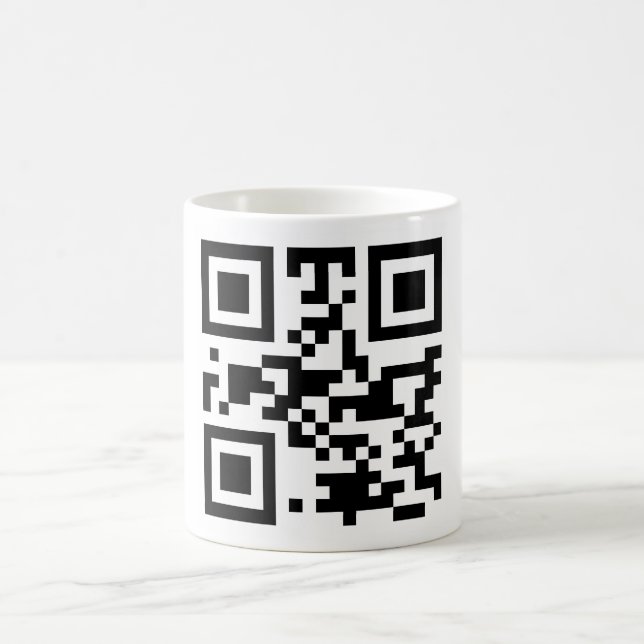 "Kodifierar ATEISTEN" QR Kaffemugg (Center)