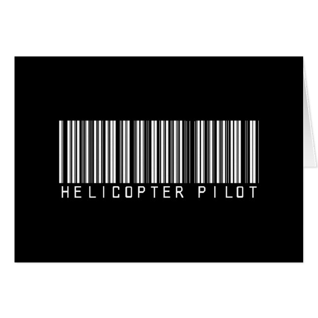 Kodifierar den pilot- puben för helikoptern hälsningskort (Framsidan Horizontal)