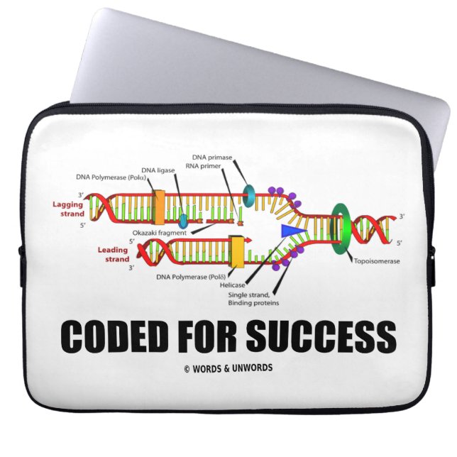Kodifierat för framgång (DNA-replicationen) Laptop Fodral (Framsidan)