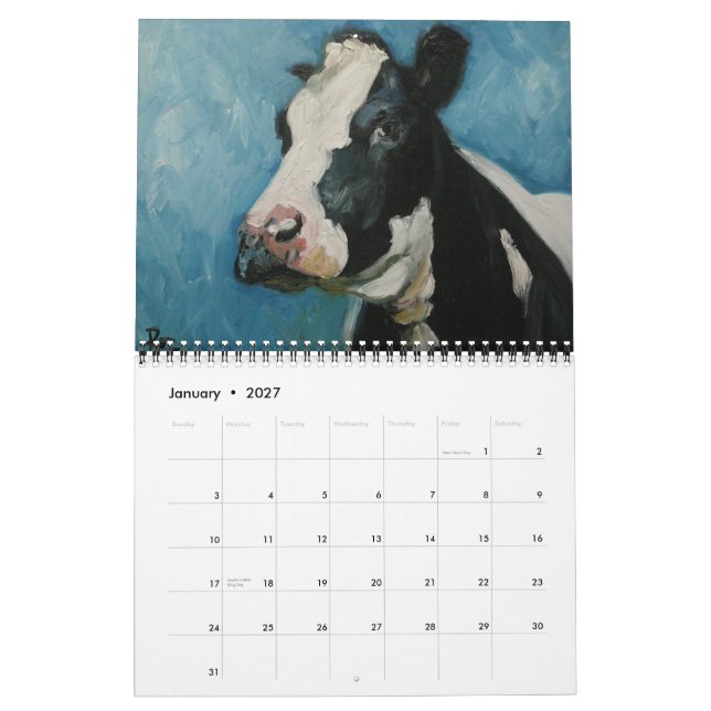 Kodkalender Kalender (Jan 2027)