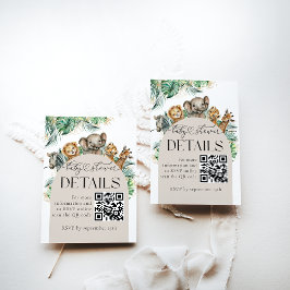 Kodkod för detaljer om Safari Animal Jungle Baby S Tilläggskort