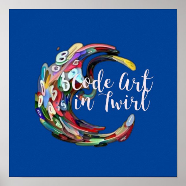 Kodkonst i Twirl Poster (Framsidan)
