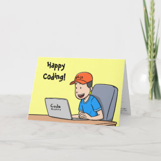 Kodkort-för barn (JavaScript-program inuti) Kort