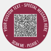 Kodmärket QR med Anpassningsbar Text Välj Färg