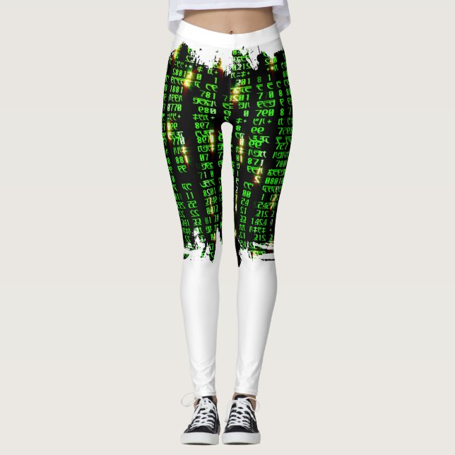 Kodmatris Leggings (Framsida)