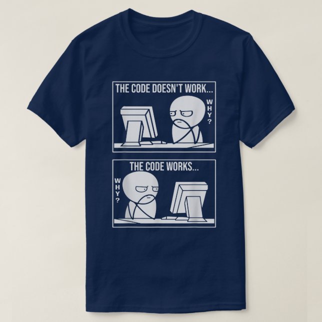 Kodmemes Science Computer Programing Humor T Shirt (Design framsida)