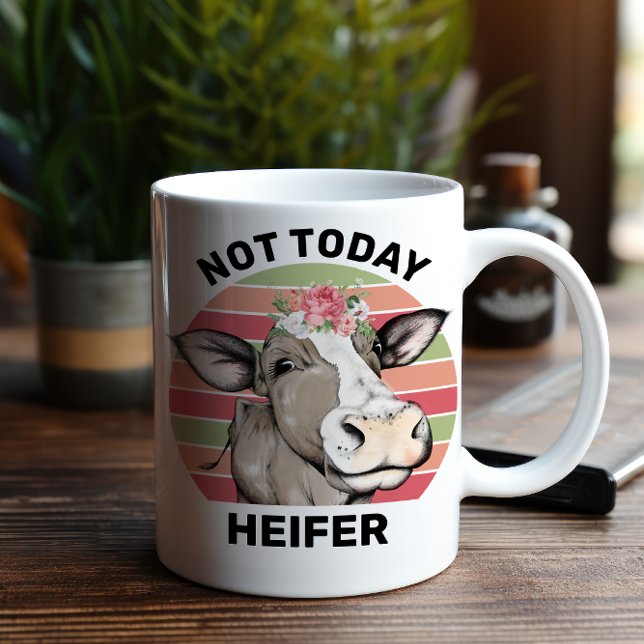Kodmemorandum ej idag Heifer Kaffemugg (Start your morning coffee right and stand out from the herd with this “udderly” fantastic mug.)