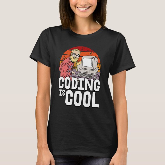 Kodning är Coola Developer Software Programmer Cod T Shirt (Framsida)