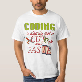 Kodning är inte bara kopiera och klistra t shirt