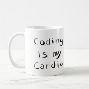 Kodning är min Cardio Funny Programmer Coder Kaffemugg