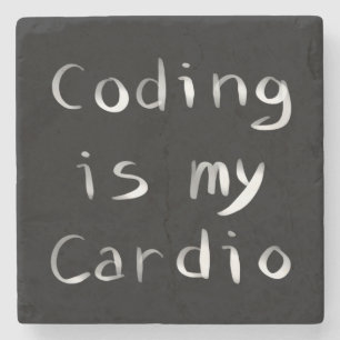Kodning är min Cardio Funny Programmer Coder Stenunderlägg