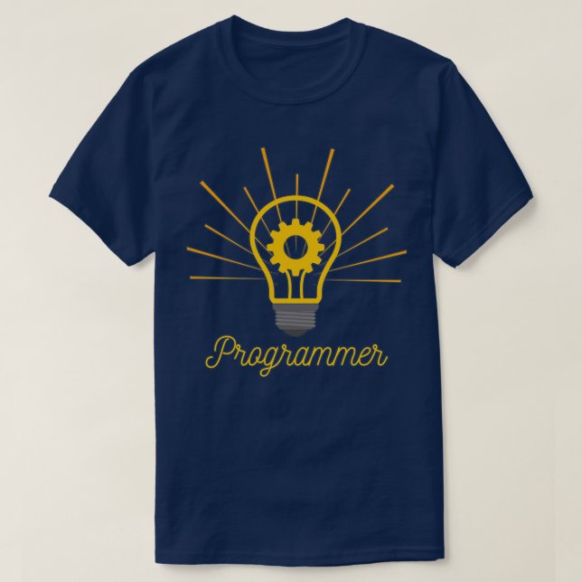 Kodning är min superströmslampa t shirt (Design framsida)